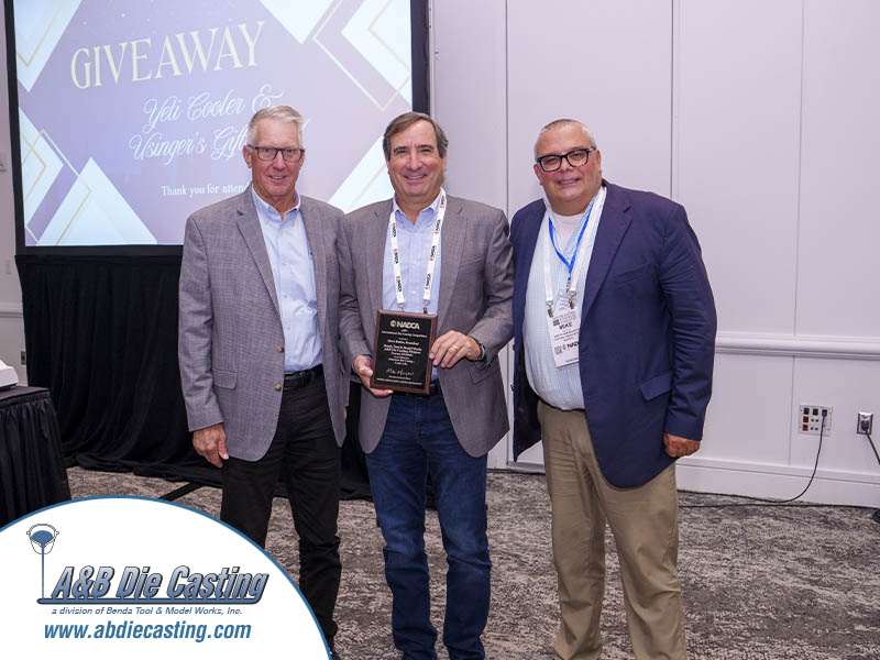 A&B Die Casting, a division of Benda Tool & Model Works, Wins NADCA 2025 Award for Aluminum Casting Under 1 lb.